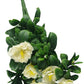 White Rose Bunch UV 45cm