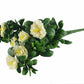 White Rose Bunch UV 45cm