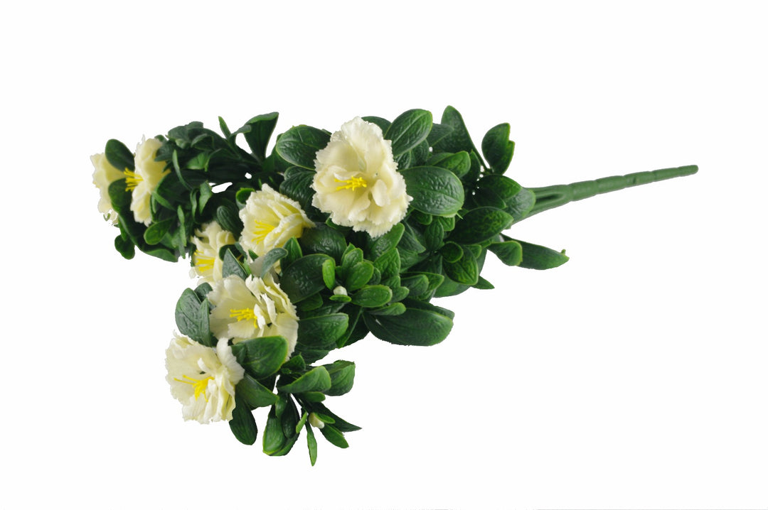 White Rose Bunch UV 45cm