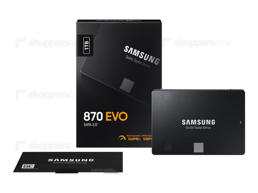 SAMSUNG 870 EVO SATA III 2.5 inch SSD 1TB | MZ-77E1T0BW | 5 Year Aussie Warranty