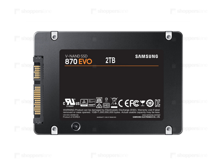 SAMSUNG 870 EVO SATA III 2.5 inch SSD 2TB | MZ-77E2T0BW | 5 Yr Warranty