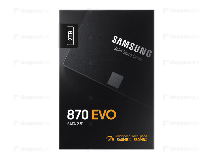 SAMSUNG 870 EVO SATA III 2.5 inch SSD 2TB | MZ-77E2T0BW | 5 Yr Warranty