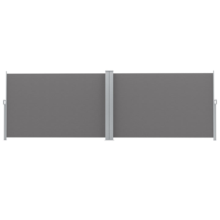 Instahut Side Awning Sun Shade Outdoor Retractable Privacy Screen 1.8X6M Grey