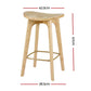 Artiss 2x Bar Stools Bamboo Rattan Stool Counter Chair Kitchen Barstools