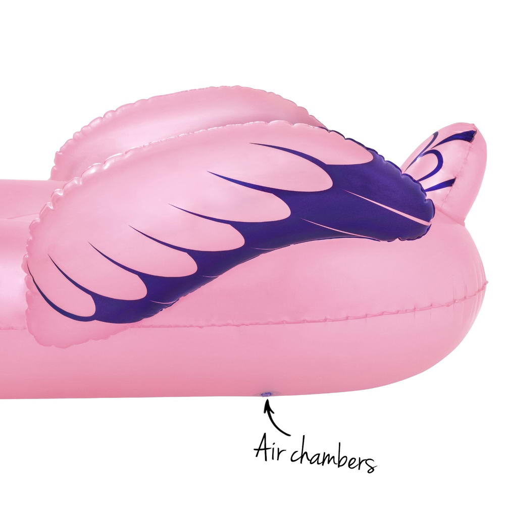 Bestway Flamingo Rider Ride On Float Floating Seat Pool Lounger 1.43Mx1.53M