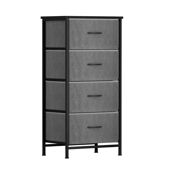 Artiss Chest of 4 Drawers Storage Dresser Tallboy Grey