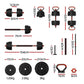 Everfit 40kg Adjustable Dumbbells Set Kettle Bell Weight Plates Barbells Gym