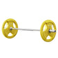 Everfit Barbells 46KG 120CM Dumbbell Barbell Plate Weight Lifting Home Gym Yellow