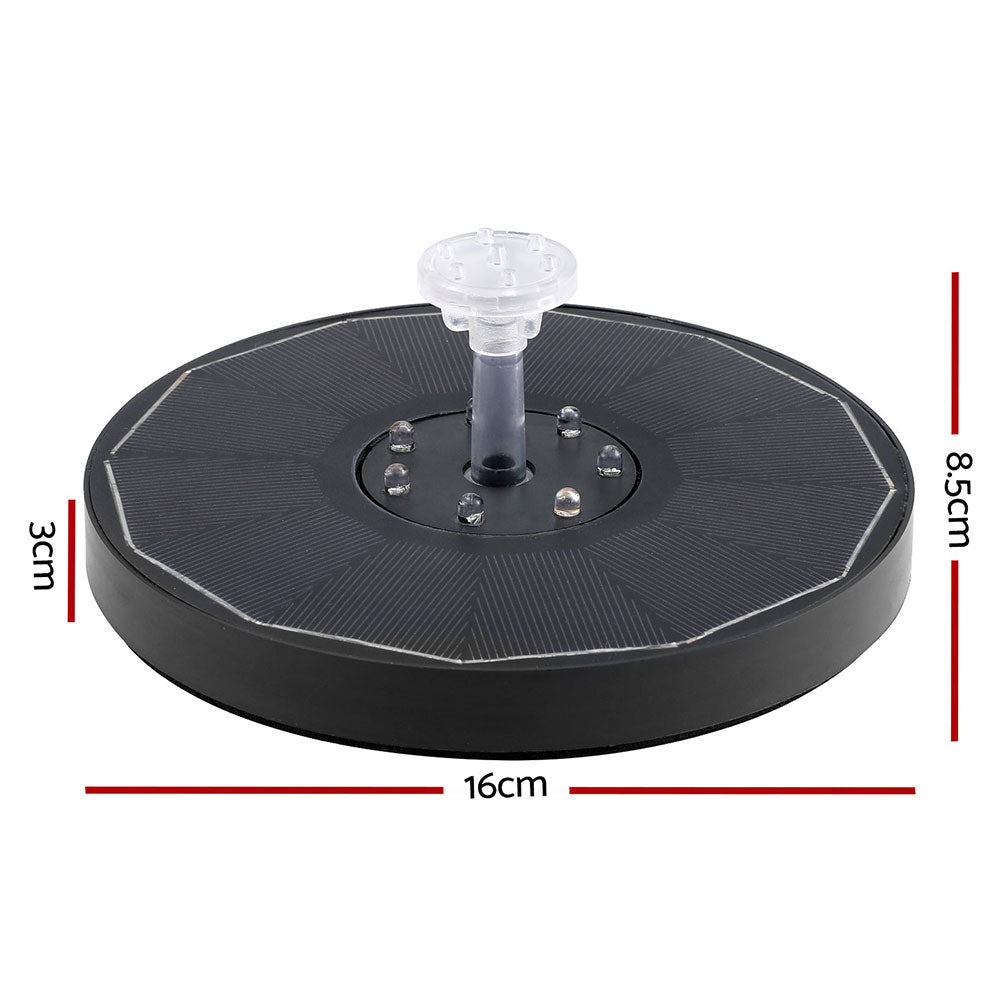 Gardeon Floating Solar Pond Water Fountain Pump Outdoor Fountains LED Light