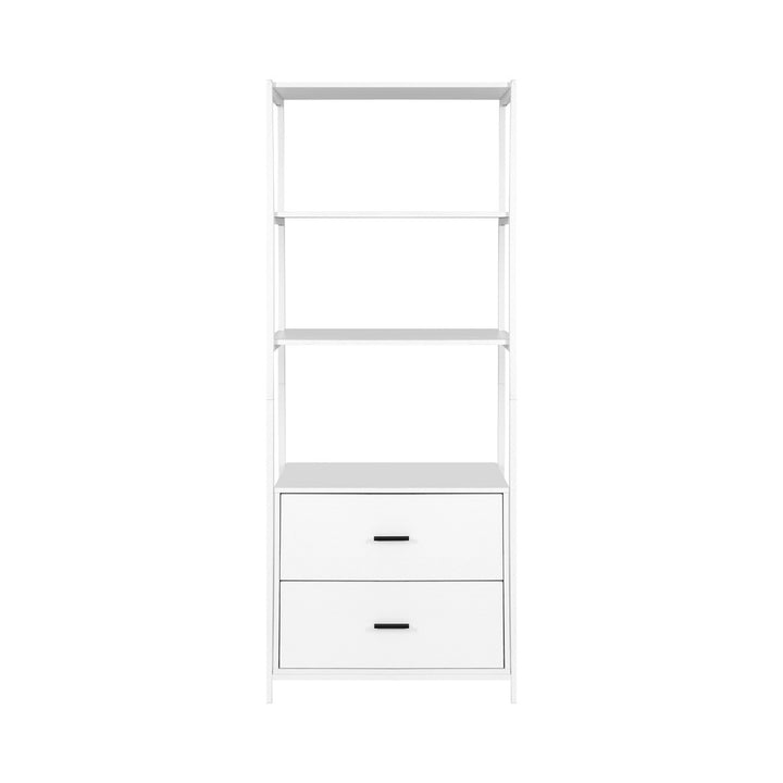 Artiss Bookshelf Display Shelf 2 Drawers 152CM White