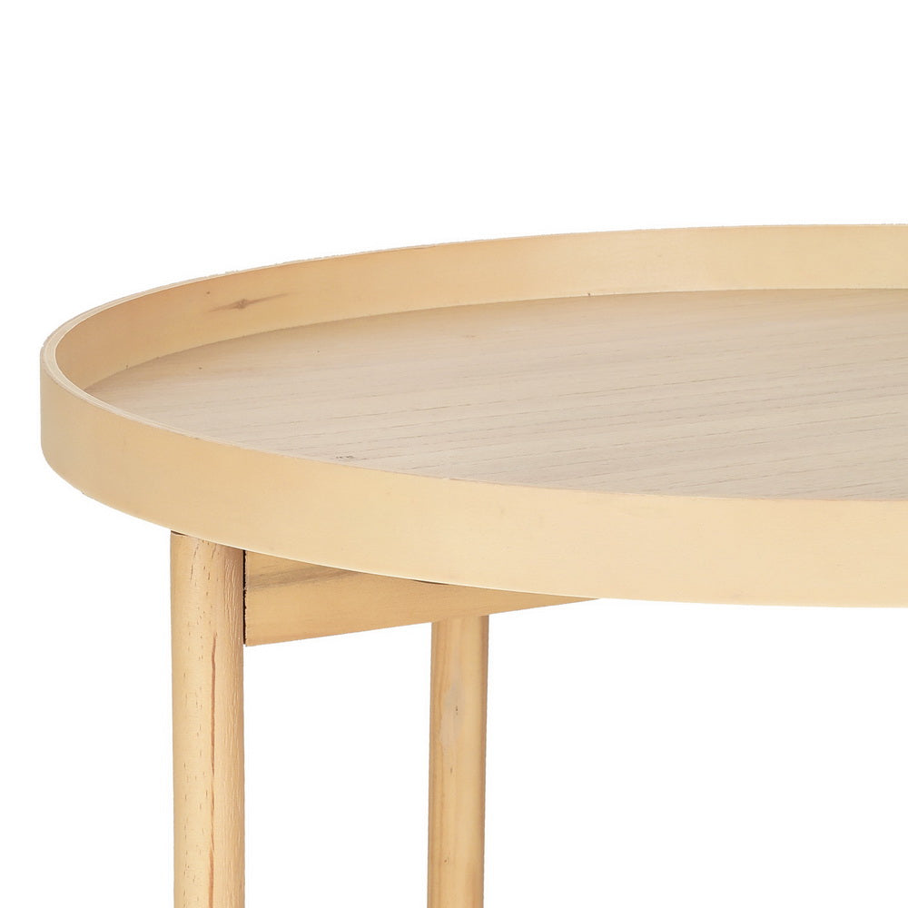 Artiss Coffee Table Side Table Round 70CM