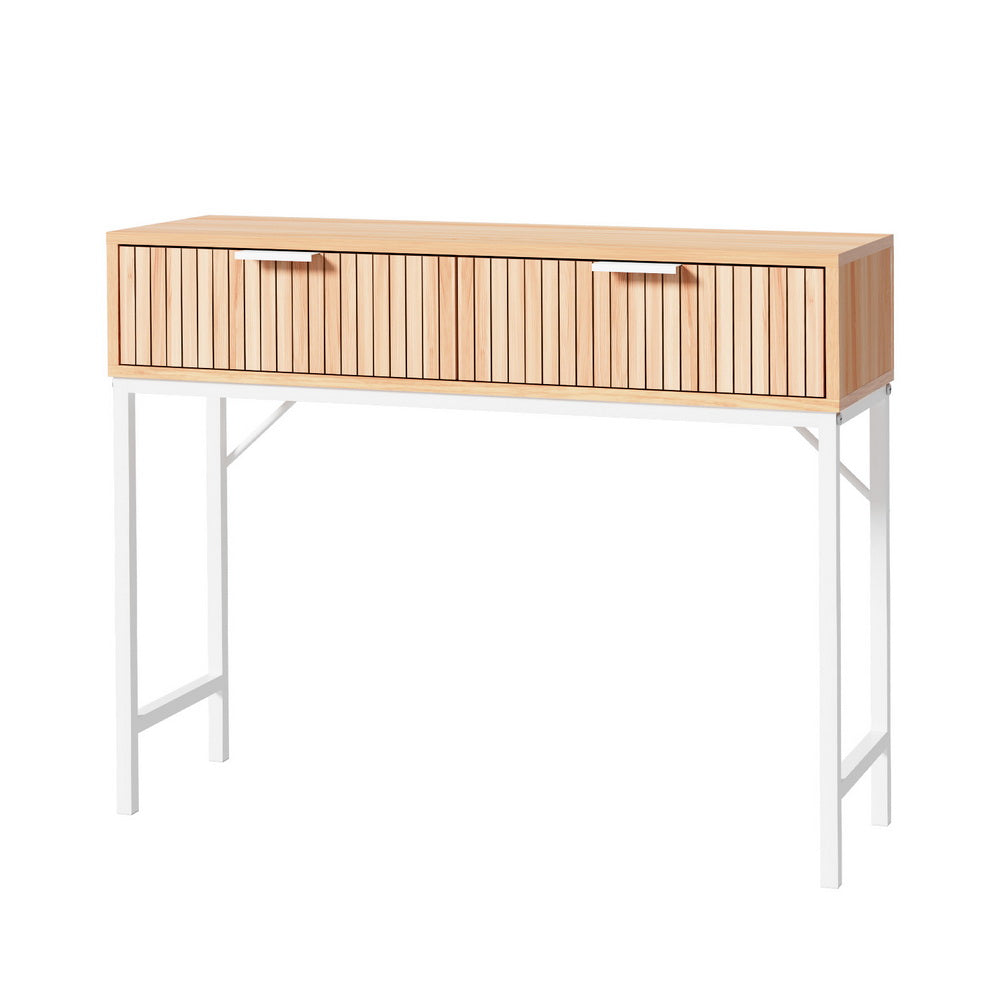 Artiss Console Table 2 Drawers 92CM