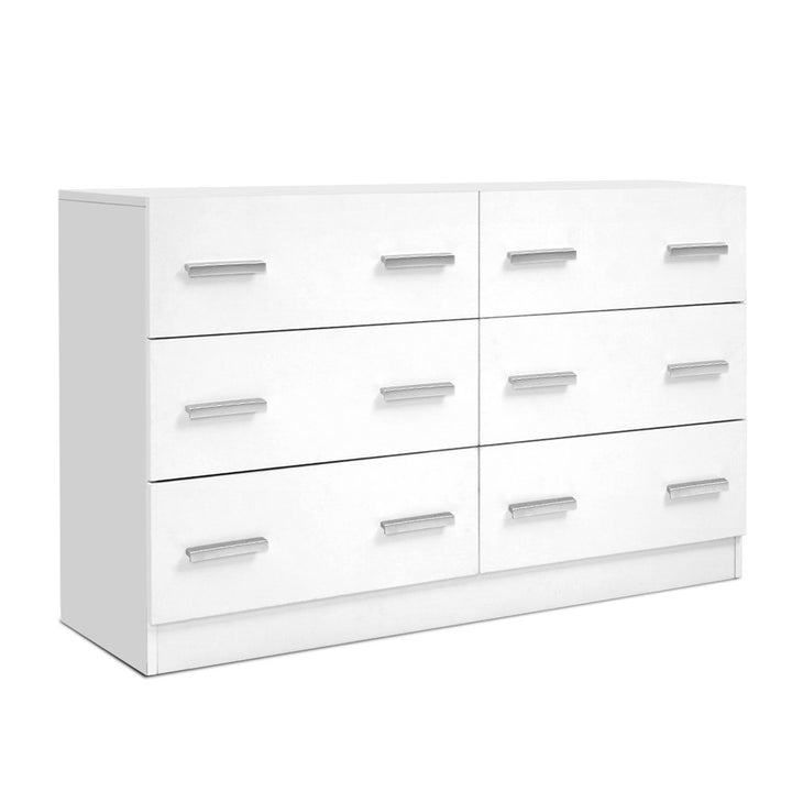 Artiss 6 Chest of Drawers - VEDA White