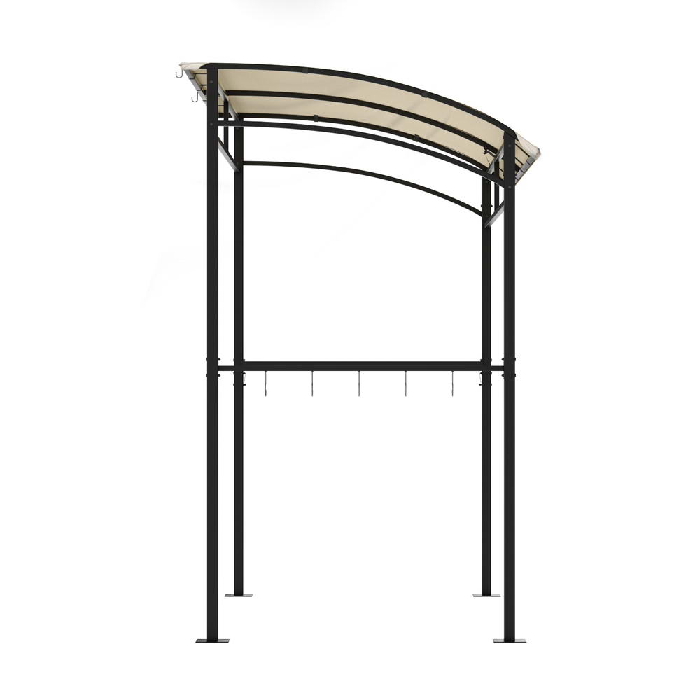 Instahut Gazebo Outdoor BBQ Grill Patio Garden Marquee Shade Shelter Shelf Hooks Beige