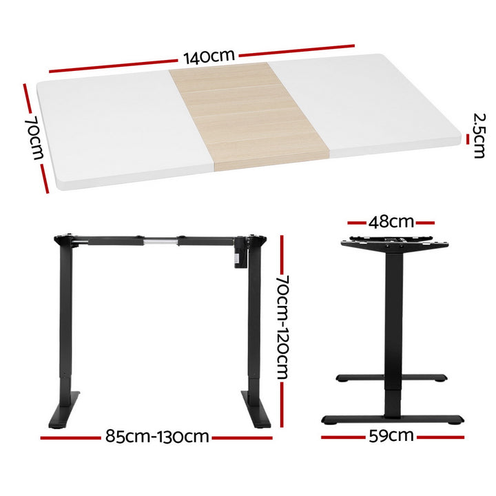 Artiss Motorised Standing Desk Sit Stand Desks 140CM