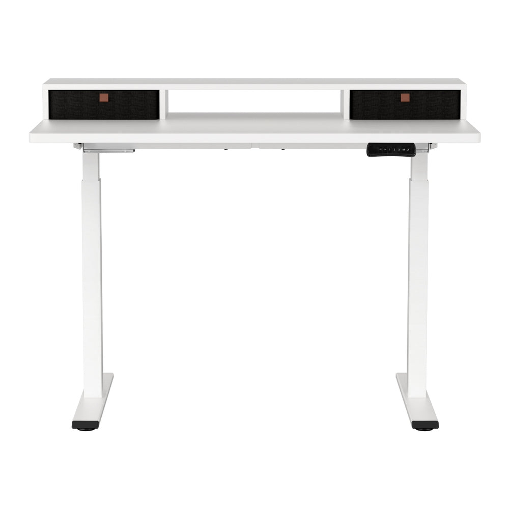 Artiss Electric Standing Desk Dual Motor Office Table With Shelf Drawer120CM