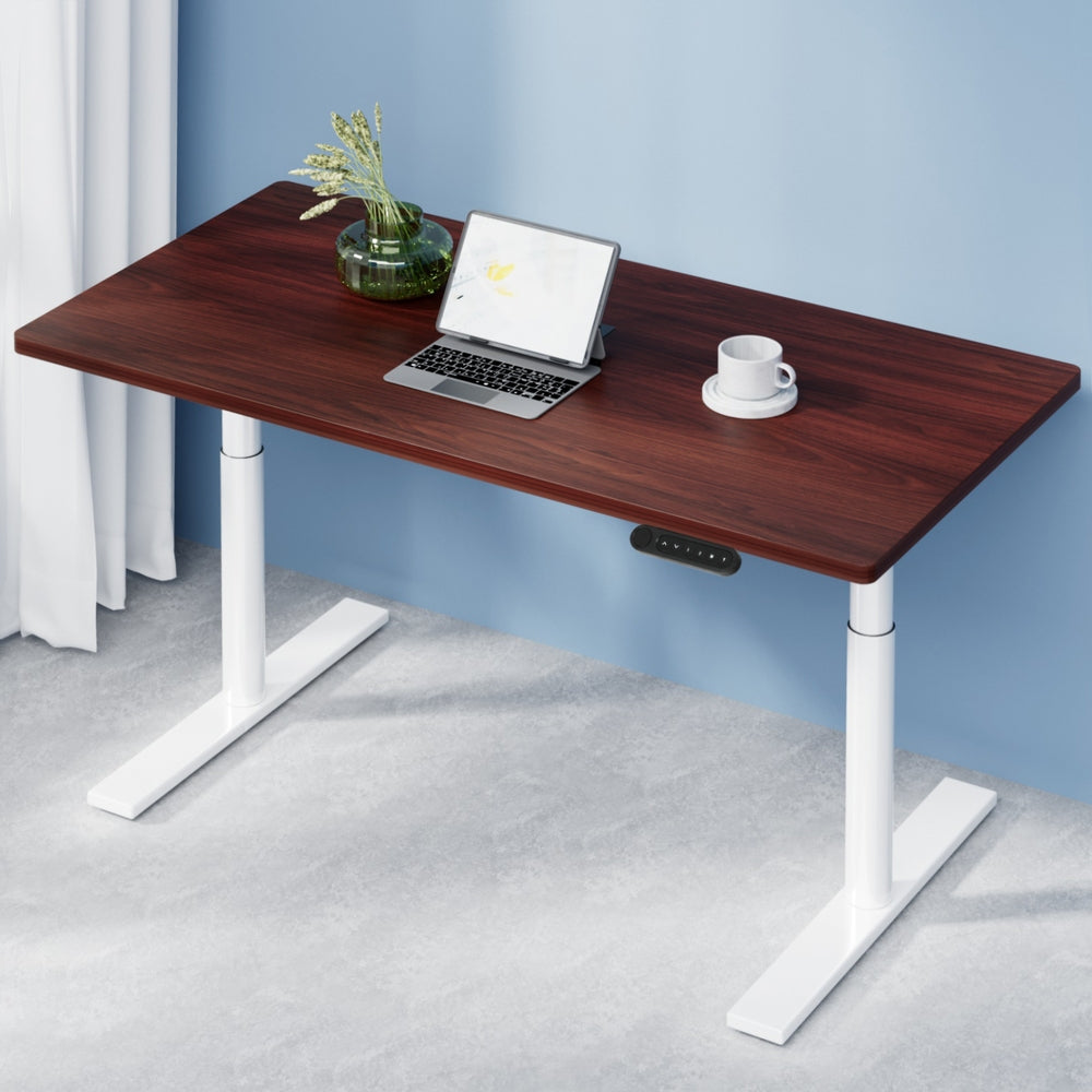 Artiss Standing Desk Motorised Electric Dual Motor 120CM Walnut