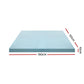 Giselle Bedding Memory Foam Mattress Topper Cool Gel Bed Mat Bamboo 10cm Double