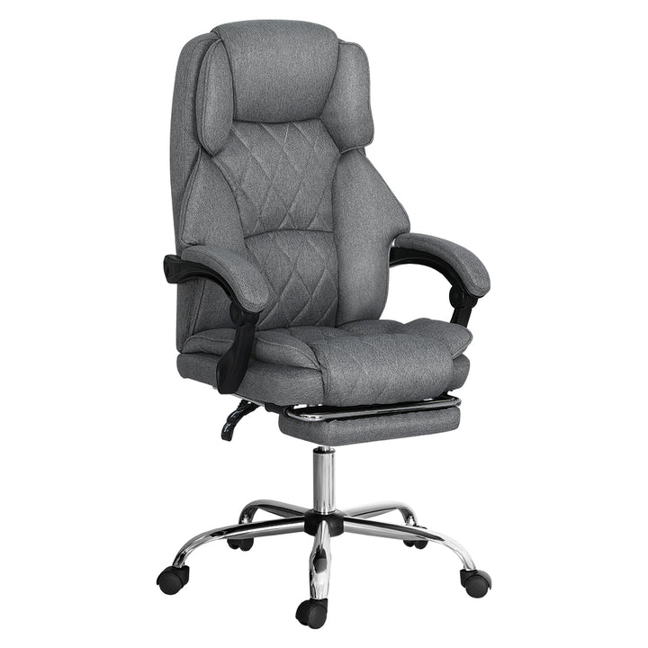 Artiss Executive Office Chair Footrest Grey