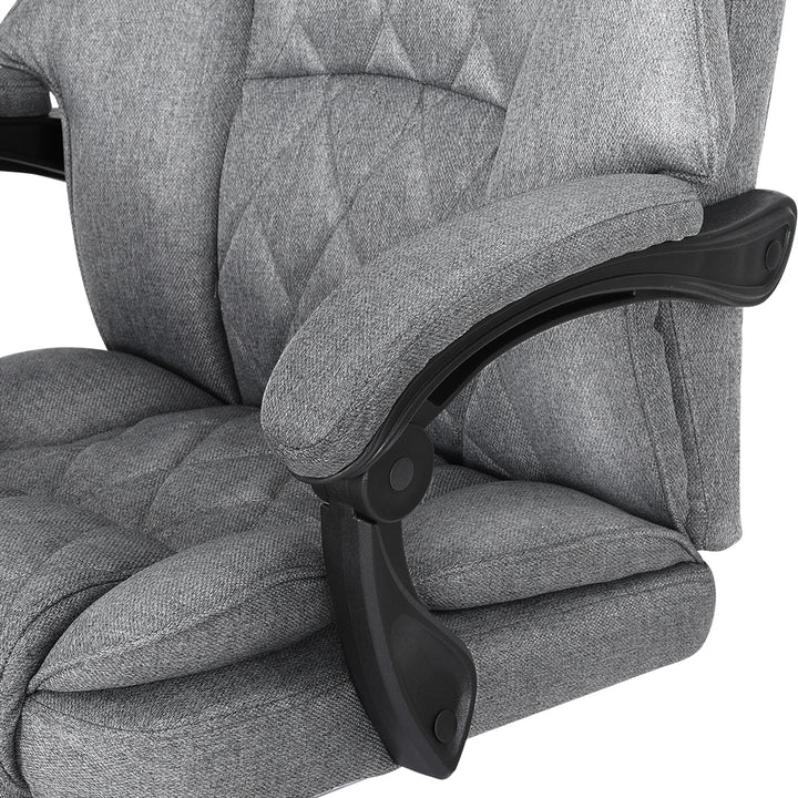 Artiss Executive Office Chair Footrest Grey