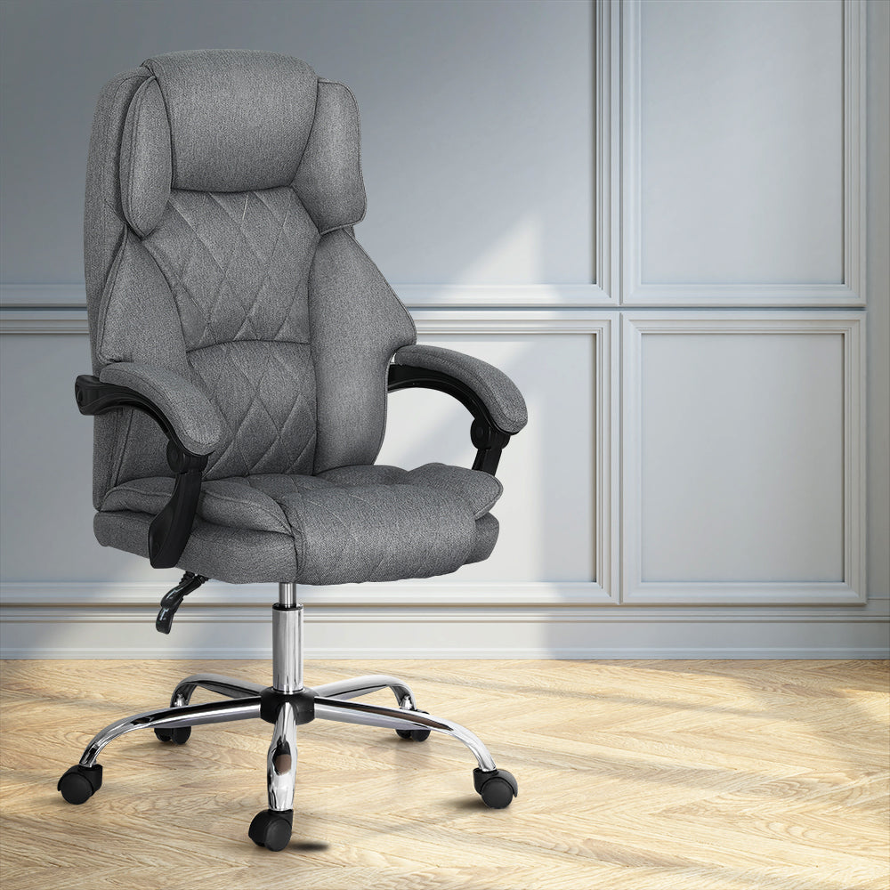 Artiss Executive Office Chair Recliner Grey