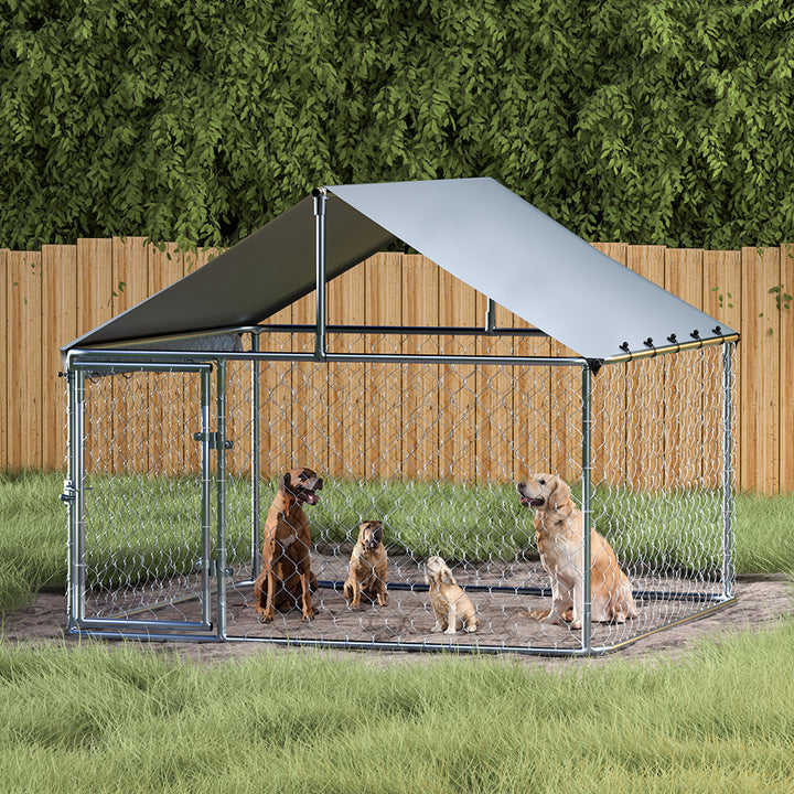 i.Pet Dog Kennel Large House XL Pet Run Cage Puppy Outdoor Enclosure With Roof