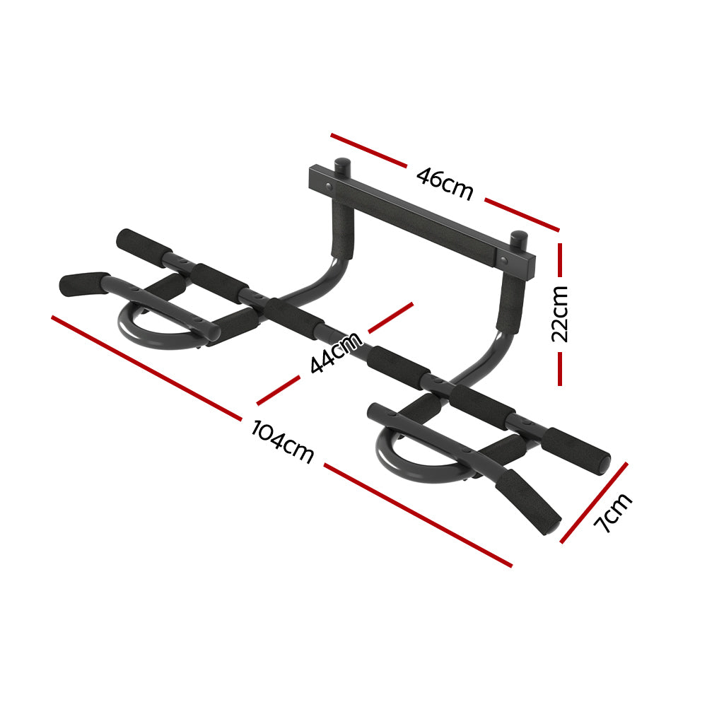 Everfit Pull Up Bar 104CM Doorway Chin Up Horizontal Bar Gym