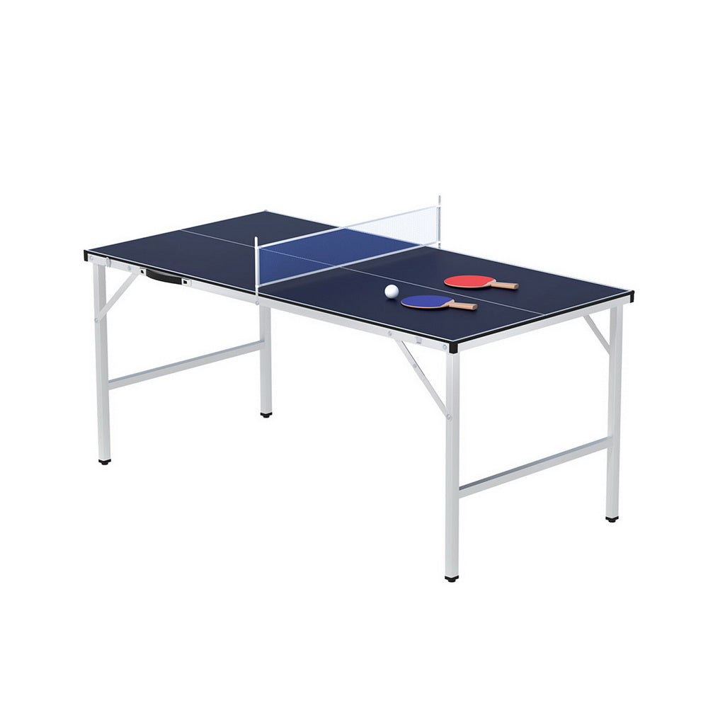 Everfit Table Tennis Ping Pong Table Portable Foldable Family Game Home Indoor