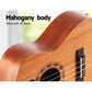 Alpha 26" Ukulele Natural Mahogany Tenor Beginner Gift w/ Carry Bag