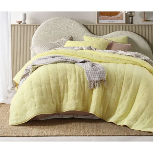 Hugo Butter Coverlet by Vintage Design Homeware Queen