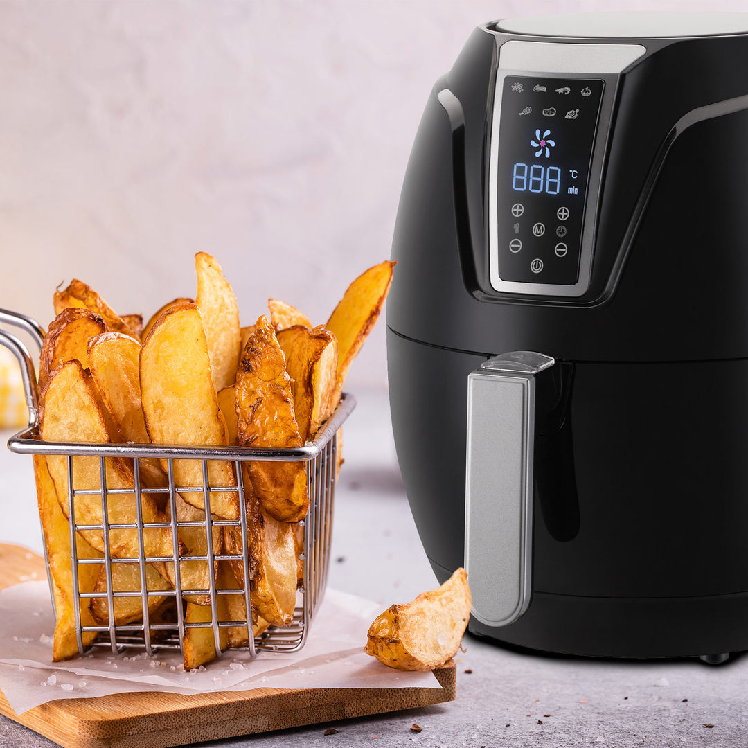 Kitchen Couture 4 Litre Air Fryer Digital Display Black 1400W Healthy Cooker