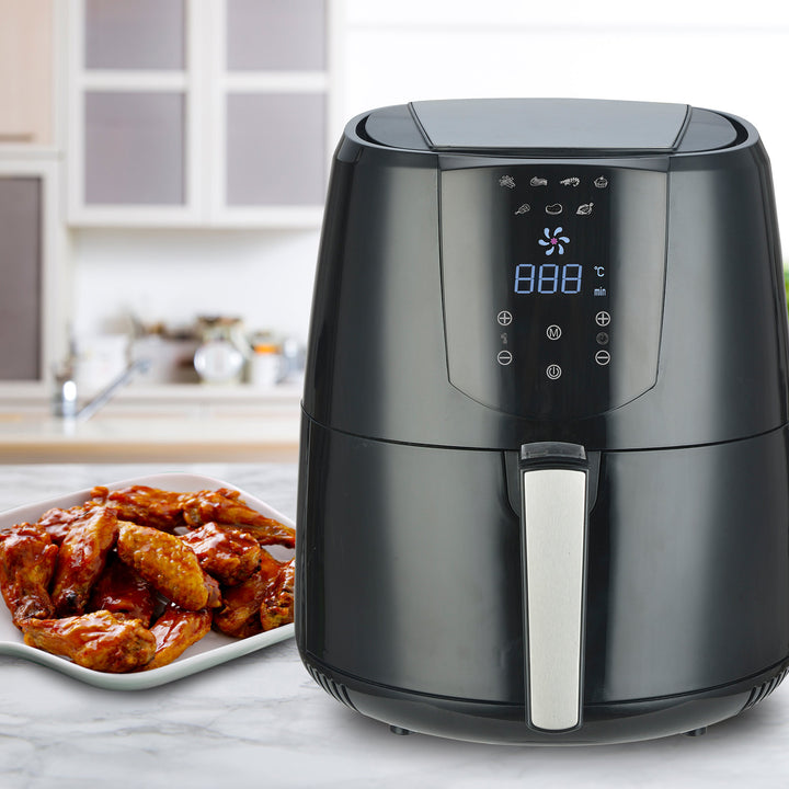 Kitchen Couture 4.2 Litre Air Fryer Digital Display Black 1400W Healthy Cooker