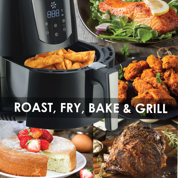 Kitchen Couture 4.2 Litre Air Fryer Digital Display Black 1400W Healthy Cooker