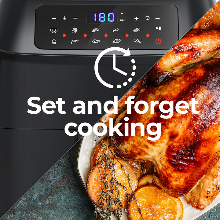 Kitchen Couture 11.5 Litre Air Fryer Multifunctional LCD Digital Display Black