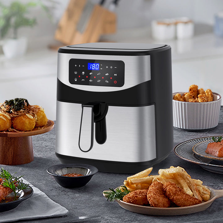 Kitchen Couture 12 Litre Air Fryer Multifunctional LCD One Touch Display Silver