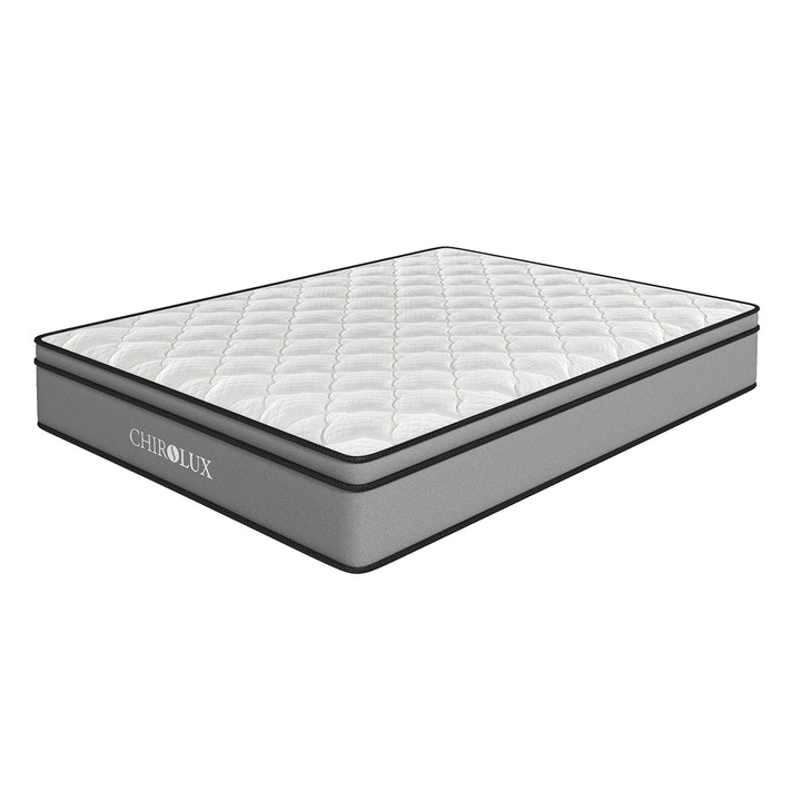 Chiro Lux Cooling Latex Foam Pocket Spring Mattress 5 Zone Medium Firmness 34cm - Single