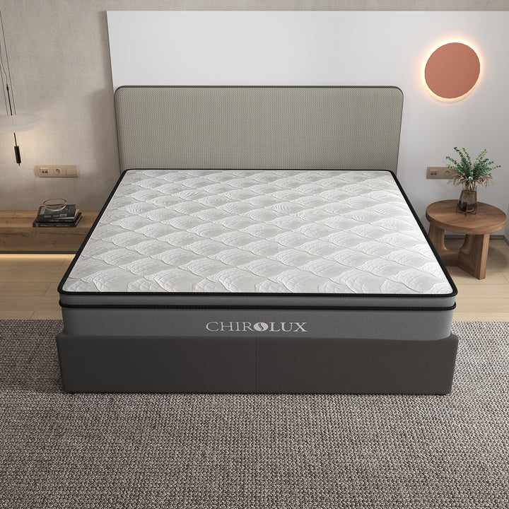 Chiro Lux Cooling Latex Foam Pocket Spring Mattress 5 Zone Medium Firmness 34cm - Double