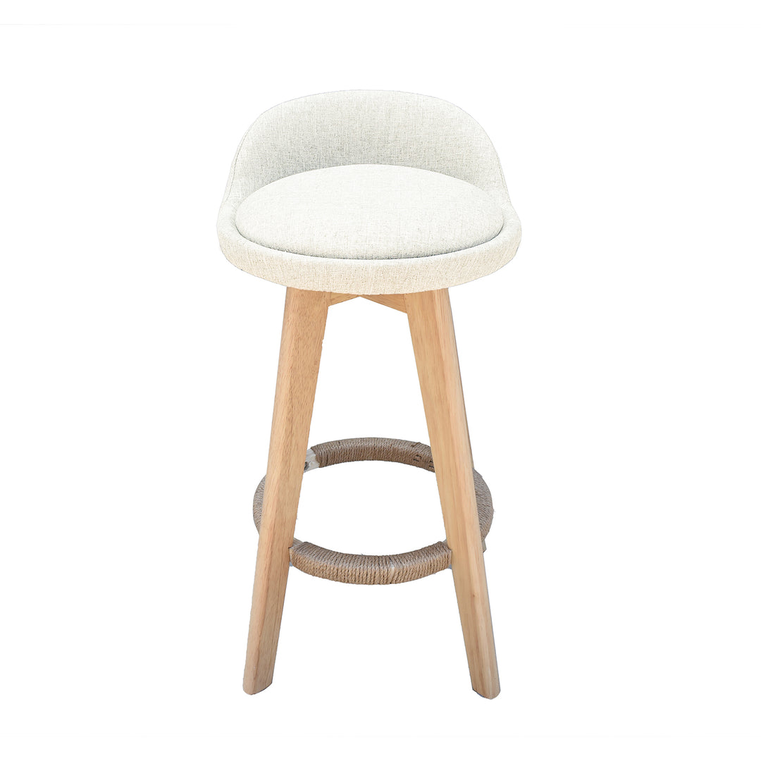 Milano Decor Phoenix Barstool Cream Chairs Kitchen Dining Chair Bar Stool - Three Pack - Cream