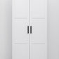 STOCKHOLM UNIVERSAL STORAGE CUPBOARD - HAMPTONS - DECO BLACK HANDLE