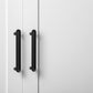 STOCKHOLM UNIVERSAL STORAGE CUPBOARD - HAMPTONS - DECO BLACK HANDLE