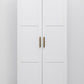 STOCKHOLM UNIVERSAL STORAGE CUPBOARD - HAMPTONS - DECO GOLD HANDLE