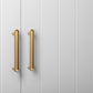 STOCKHOLM UNIVERSAL STORAGE CUPBOARD - VJ PANEL - DECO GOLD HANDLE