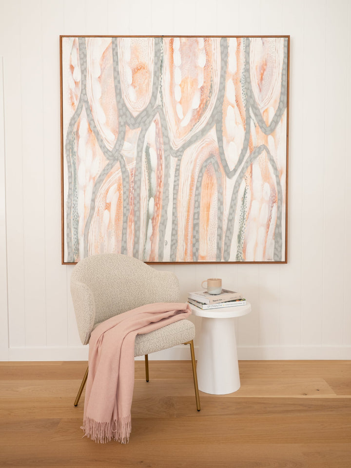 Paddington Throw - Fine Wool Blend - Blush