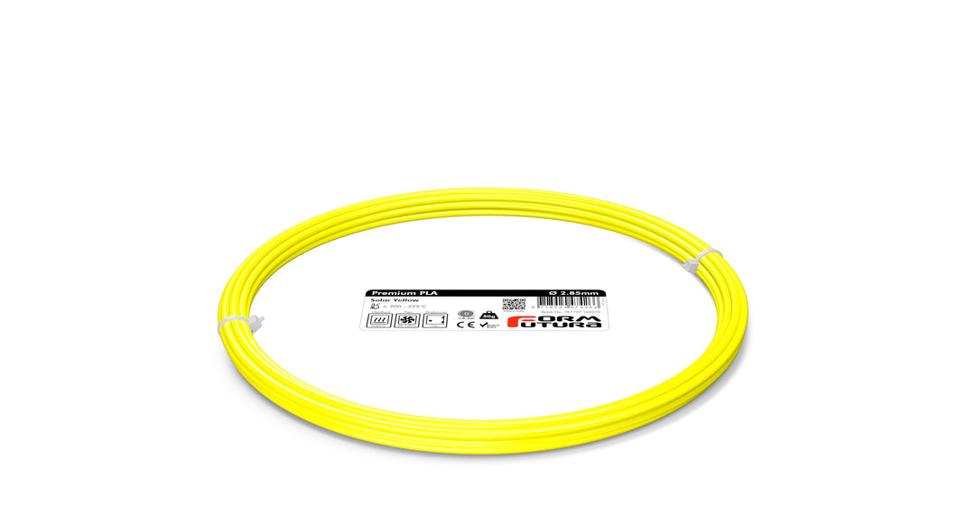 PLA 3D Printer Filament Premium PLA 2.85mm Solar Yellow 50 gram