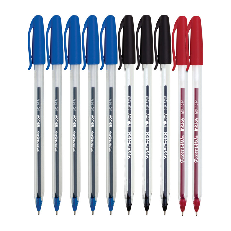 PAPER MATE inkjoy100STBall Pen Ast Pack 10 Box of 12