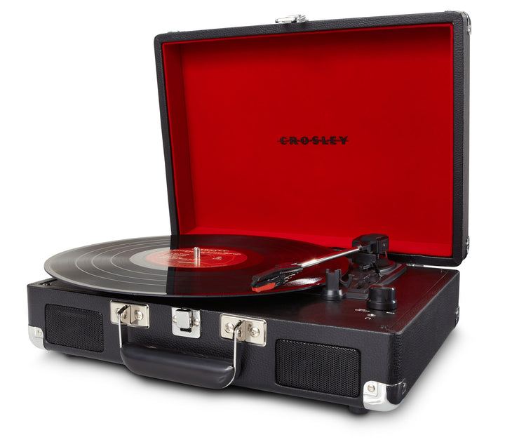 CROSLEY Crosley Cruiser Black - Bluetooth Turntable & Record Storage Crate