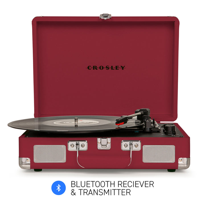 CROSLEY Crosley Cruiser Burgundy - Bluetooth Portable Turntable