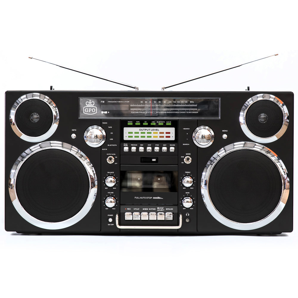 GPO RETRO GPO BROOKLYN BOOMBOX - BLACK