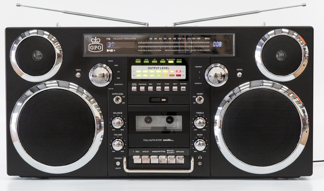 GPO RETRO GPO BROOKLYN BOOMBOX - BLACK