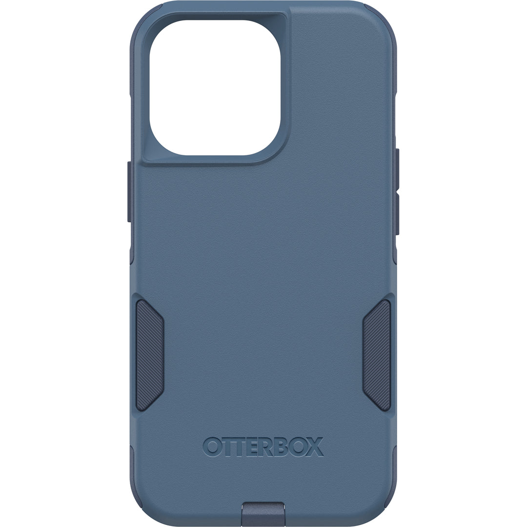 OTTERBOX Apple iPhone 13 Pro Commuter Series Antimicrobial Case - Rock Skip Way (Blue) (77-83440), Wireless Charging Compatible